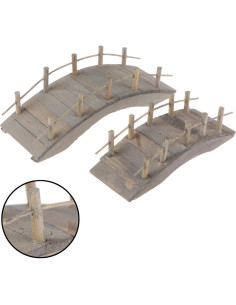 Puente Arco de Madera para Jardín de Hadas - Sueño-País 2