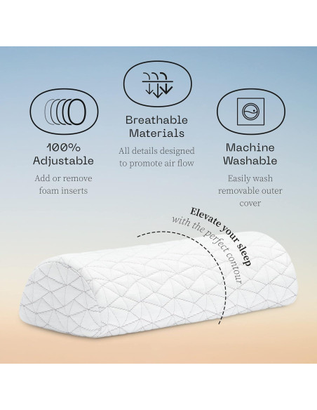 Almohada de Soporte Ajustable Coop Home Goods - Cuña Viscoelástica
