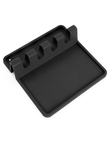 Reposaplatos de Silicona Pudaxiaaa Resistente al Calor Negro