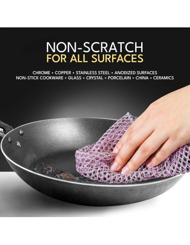 Estropajos de Cocina The Crown Choice 2 Pzs Nylon Sin Rayones