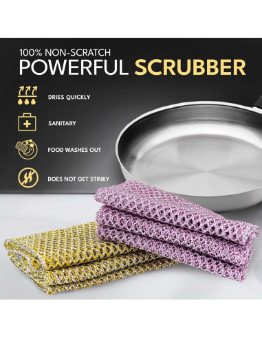 Estropajos de Cocina The Crown Choice 2 Pzs Nylon Sin Rayones