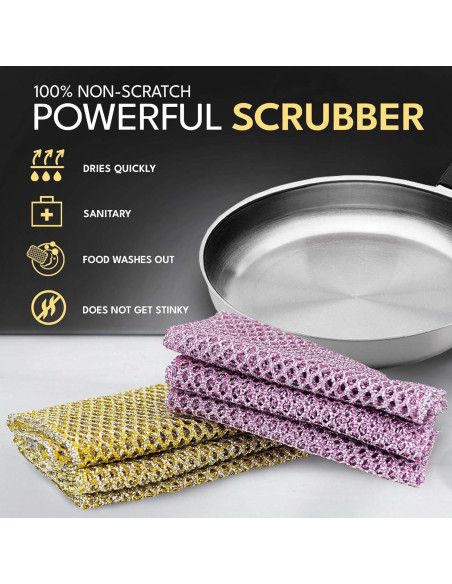 Estropajos de Cocina The Crown Choice 2 Pzs Nylon Sin Rayones