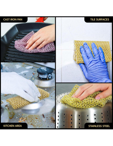 Estropajos de Cocina The Crown Choice 2 Pzs Nylon Sin Rayones