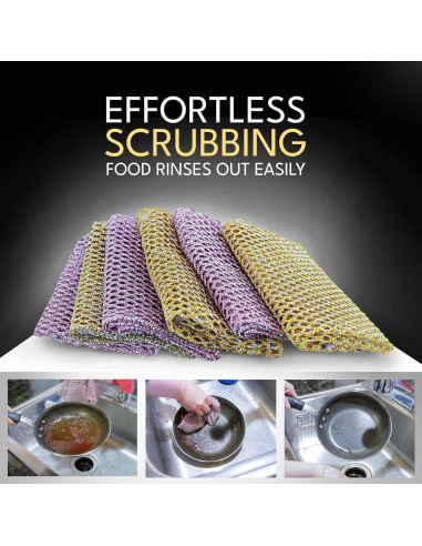 Estropajos de Cocina The Crown Choice 2 Pzs Nylon Sin Rayones