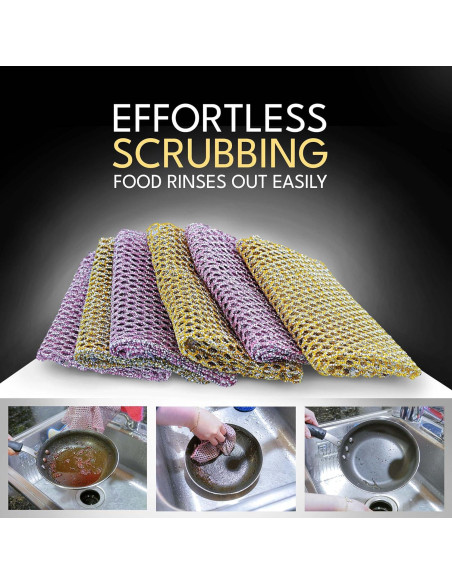 Estropajos de Cocina The Crown Choice 2 Pzs Nylon Sin Rayones