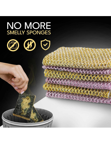 Estropajos de Cocina The Crown Choice 2 Pzs Nylon Sin Rayones