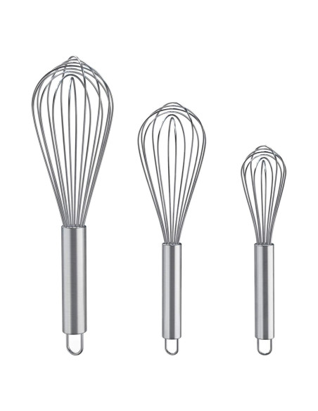Batidores de acero inoxidable Plateau ELK, 3 piezas 20-30 cm