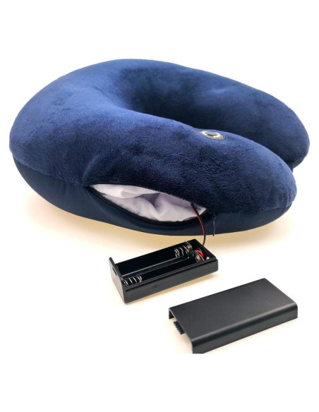 Almohada de Cuello Vibrante Hooshing UNECK LAN Azul Marino