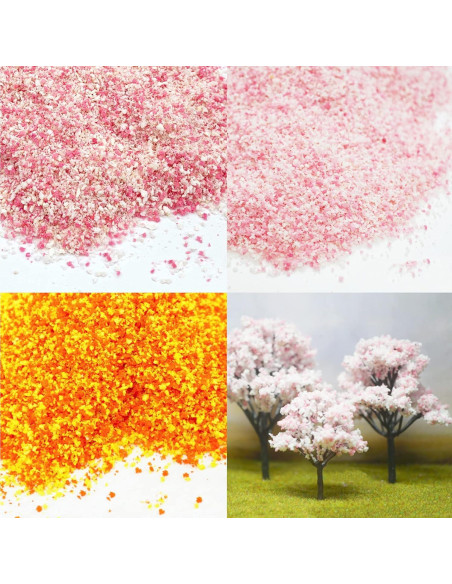 Woohome Kit de Polvo de Árbol 7 Colores para Modelos Miniatura 20g