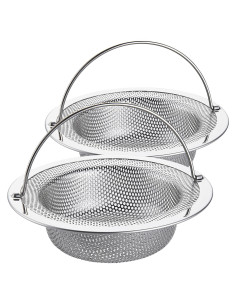 Colador de Fregadero LASSHSWA Acero Inoxidable 11.43 cm 2 PCS