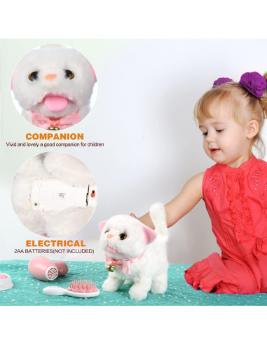 Gato Interactivo Electrónico WorWoder 21cm para Niños