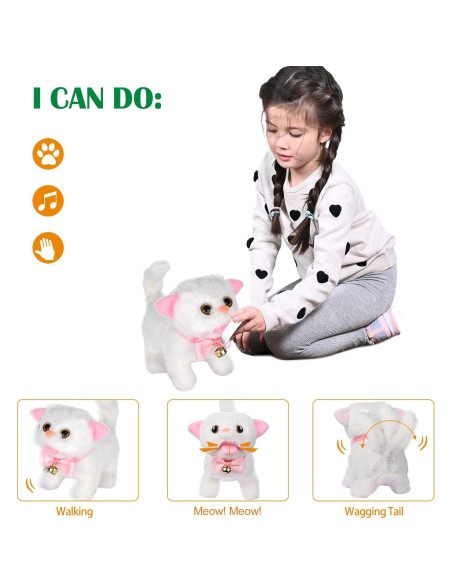 Gato Interactivo Electrónico WorWoder 21cm para Niños