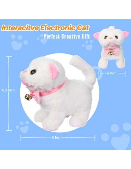 Gato Interactivo Electrónico WorWoder 21cm para Niños