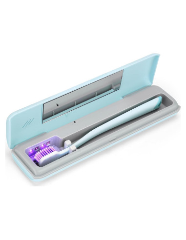Estuche Desinfectante de Cepillo de Dientes UVC YourMate Azul