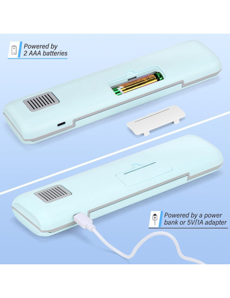 Estuche Desinfectante de Cepillo de Dientes UVC YourMate Azul
