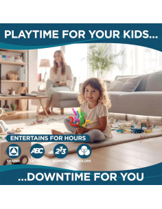 BUNMO Tubos Pop - Juguetes Sensoriales para Niños 3+ - Paquete de 8 2