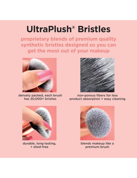 Set de Brochas de Maquillaje Real Techniques - 4 Piezas para Base