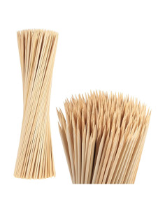300 Palitos de Bambú 40 cm WSICSE para Asar y Manualidades