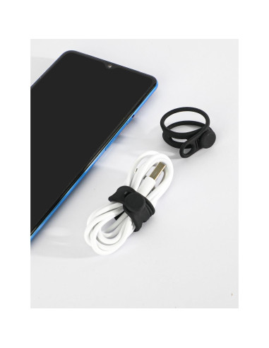 20 Sujetadores de Cable de Silicona Reutilizables Kanemc