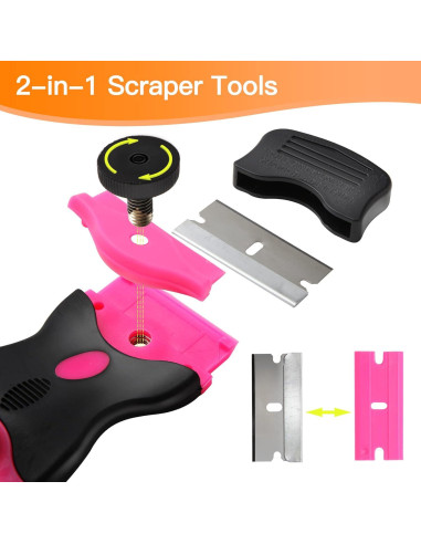 Raspador de Cuchillas Viadom 2 en 1 con 20 Cuchillas