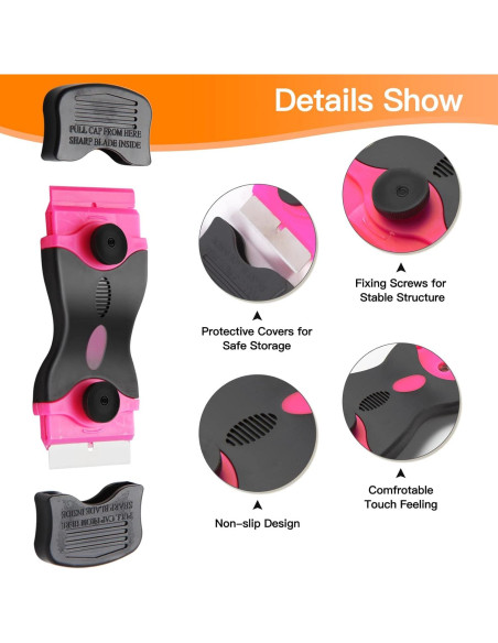 Raspador de Cuchillas Viadom 2 en 1 con 20 Cuchillas