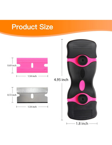 Raspador de Cuchillas Viadom 2 en 1 con 20 Cuchillas