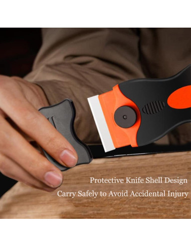 Raspador de Cuchillas Viadom 2 en 1 con 20 Cuchillas