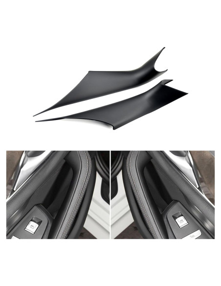 Pack 2 Cubiertas Manijas Puerta BMW Serie 5 Yumfugu Negro