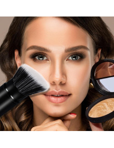 Brocha Kabuki Retráctil Banidy para Maquillaje - Vegana y Portátil 2