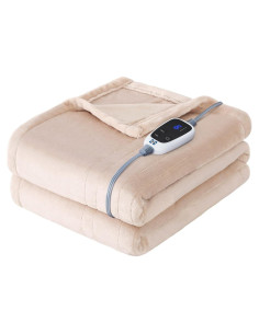 Manta Eléctrica Sealy 127x152 cm Beige, 6 Niveles Calor