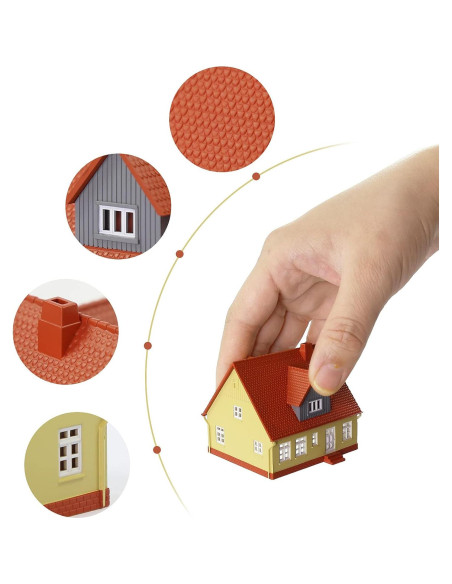 3 Casas Modelo Escala N 1:160 EVEMODEL JZN02