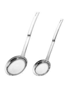 Set de Coladores de Malla Fina Hvanam Acero Inoxidable 2 Piezas
