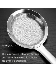 Set de Coladores de Malla Fina Hvanam Acero Inoxidable 2 Piezas 2
