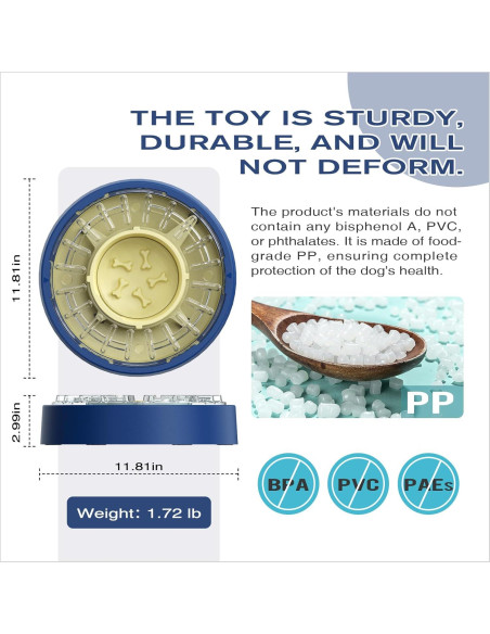 Alimentador Giratorio KADTC para Perros 17.6 oz Ajustable
