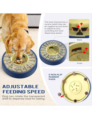 Alimentador Giratorio KADTC para Perros 17.6 oz Ajustable