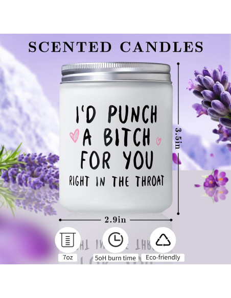 Vela Aromática Niviy 7oz de Lavanda para Mujeres - Regalo Ideal