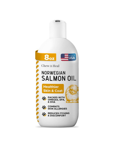 Aceite de Salmón Chew + Heal 236.6 ml para Perros - Omega 3