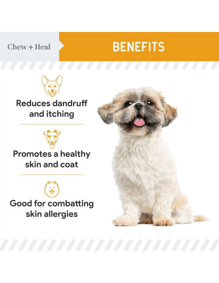 Aceite de Salmón Chew + Heal 236.6 ml para Perros - Omega 3