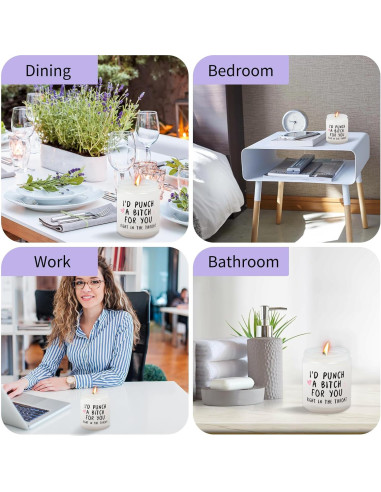 Vela Aromática Niviy 7oz de Lavanda para Mujeres - Regalo Ideal