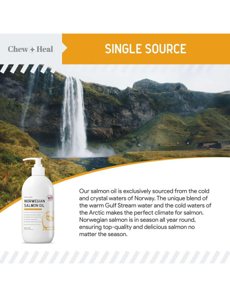 Aceite de Salmón Chew + Heal 236.6 ml para Perros - Omega 3