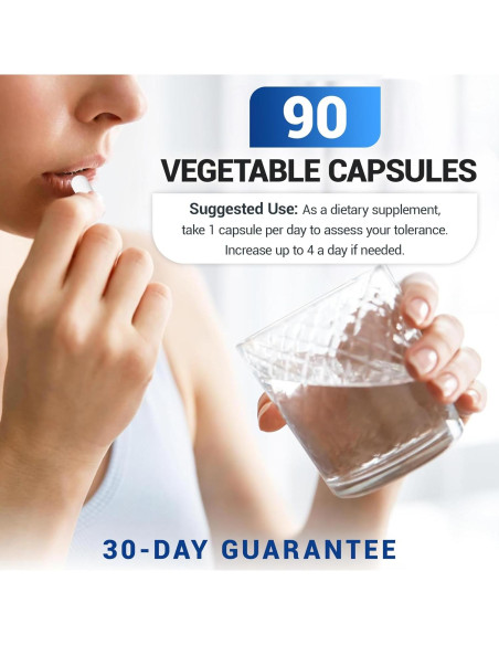 Suplemento de Magnesio Glicinato Dr. Berg 90 Caps - Alivio Estrés