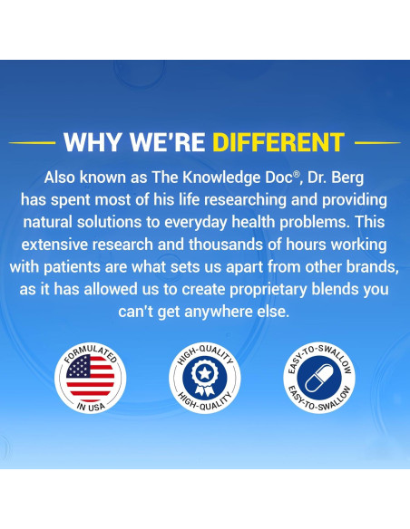 Suplemento de Magnesio Glicinato Dr. Berg 90 Caps - Alivio Estrés