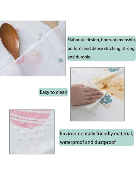 Funda Impermeable para Refrigerador Rwoora 130x55cm Crisantemo