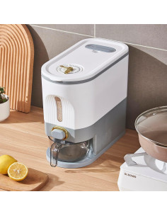 Contenedor de Arroz Sooyee 5kg con Tapa y Medidor a Prueba de Humedad 2