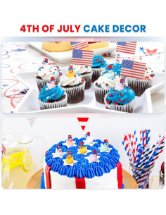 100 Patos de Resina Mini Patrióticos Memorywuu para Decoración 2