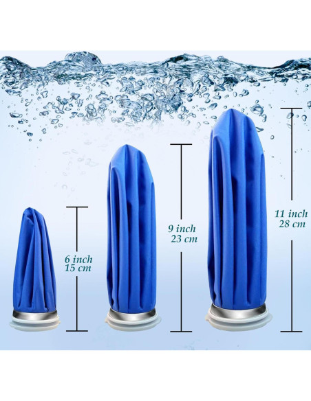 Paquete de Hielo Reutilizable Luijnbn 3 Piezas 6-9-11 Pulgadas