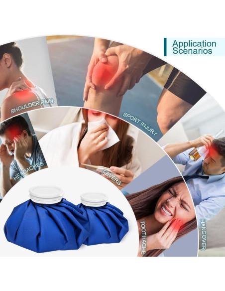 Paquete de Hielo Reutilizable Luijnbn 3 Piezas 6-9-11 Pulgadas