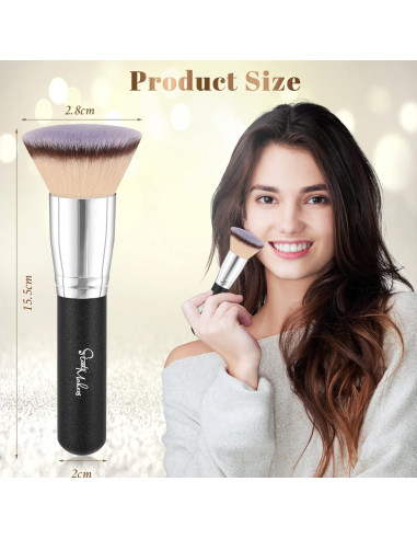 Brocha Kabuki de Fundación START MAKERS Punta Plana 15.24 cm