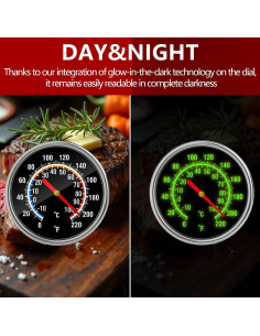 Termómetro de Carne EKOOTIMO con Sonda de Acero Inoxidable 14.2cm 2