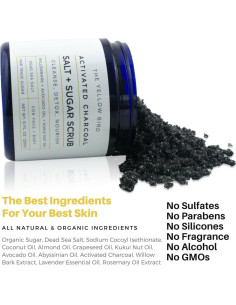 Exfoliante Corporal y Facial de Carbón Activado El Pájaro Amarillo 311g 2